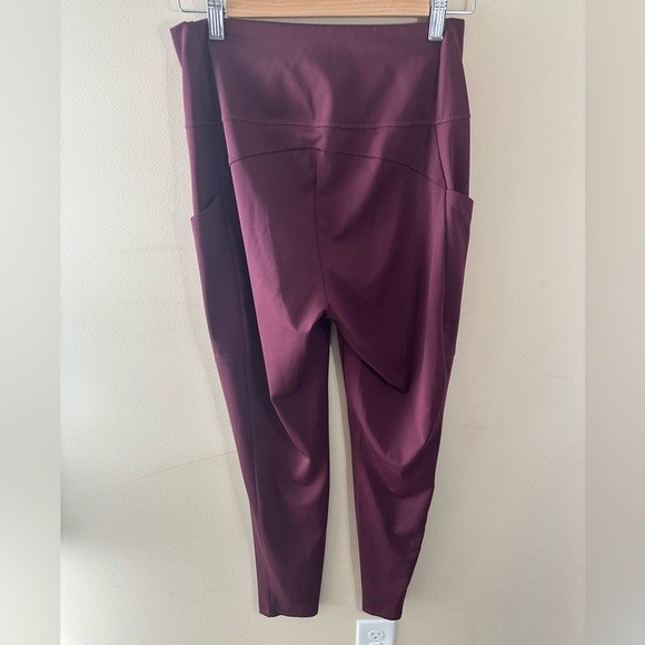 Soma Womens Nonstop Legging Cabernet Pockets Activewear Athleisure size L - Picture 2 of 5